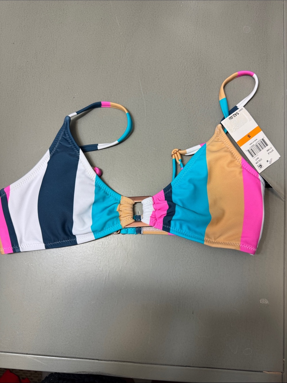Raisins Colorblock One-Piece Top - Pink, Teal, Navy, Tan, White
